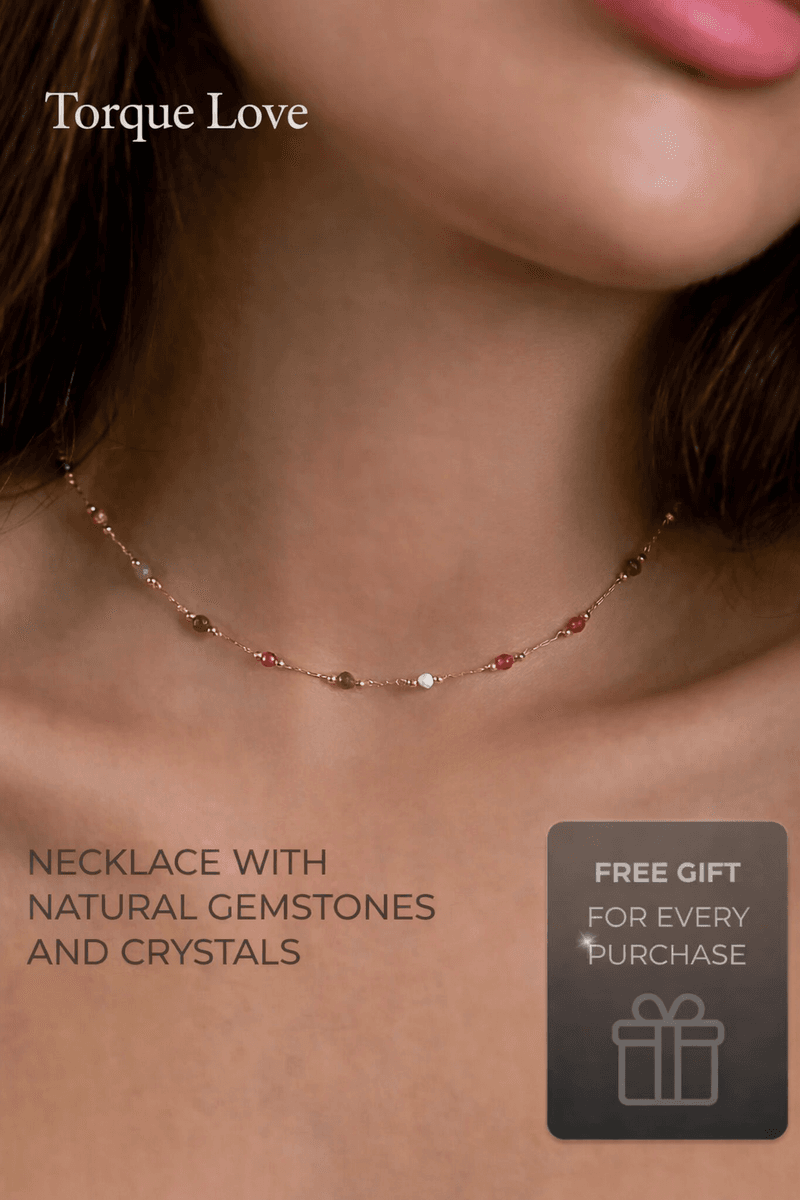 Natural stone necklace