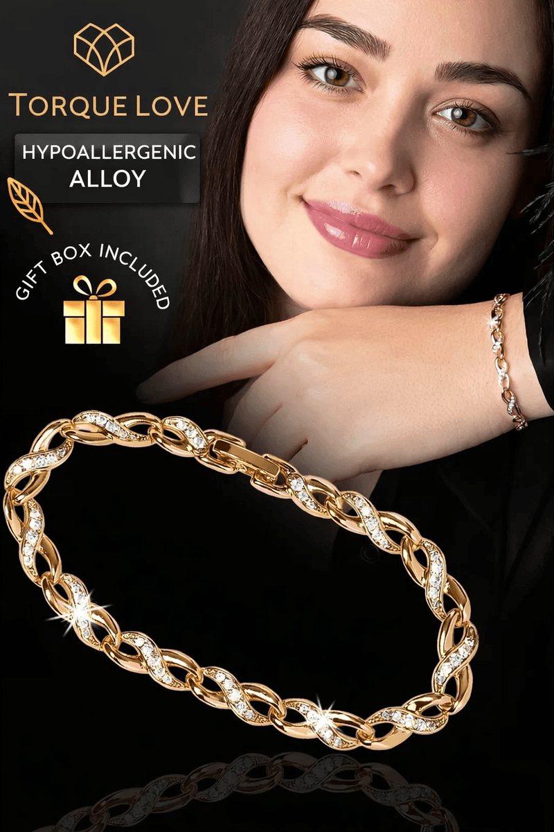 Gold jewelry hand bracelet