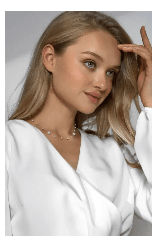 Model wearing TorqueLove jewelry