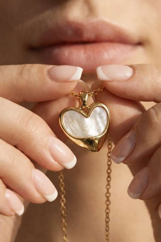 Chain With Heart - Stainless Steel