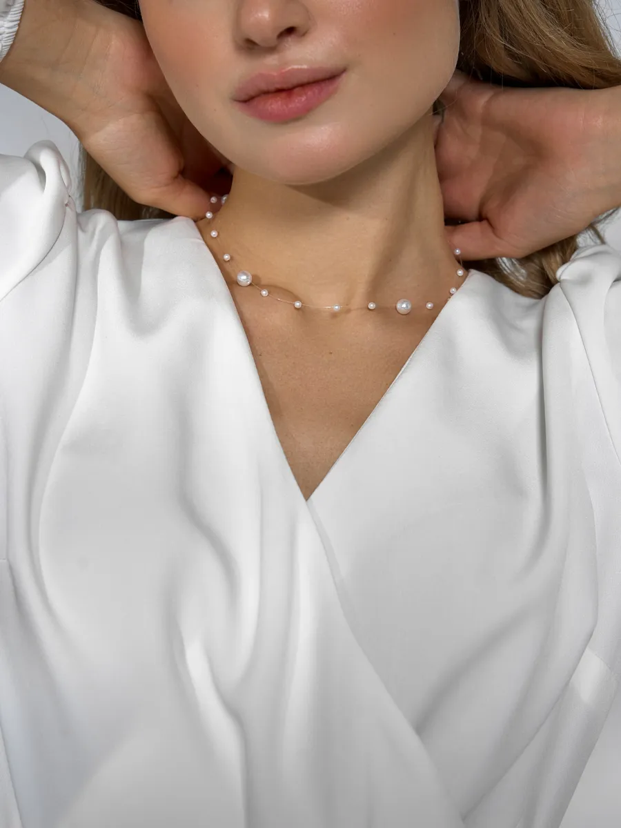 Pearl Necklace - Fashion Alloy